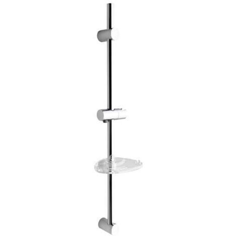 Sapho Accessoires - Barre de douche 810 mm, avec support et porte-savon, chrome 1206-06 (1/3)