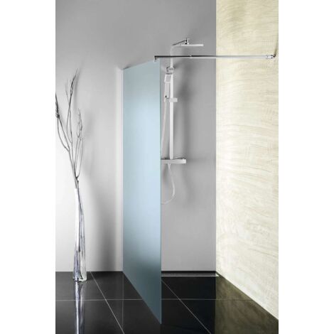 Aqualine Walk-In - Paroi de douche 80x190 cm, verre BRICK WI080 (1/6)