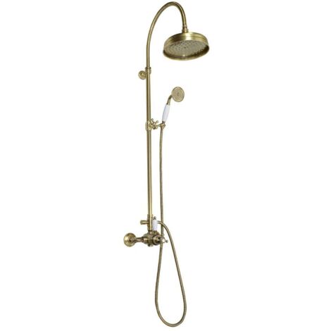 Sapho Reitano Rubinetteria Antea - Colonne de douche avec thermostat, 20 cm, bronze SET046 (1/5)