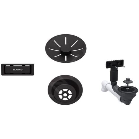 Blanco Accessoires - Kit de vidage InFino, noir mat 207422