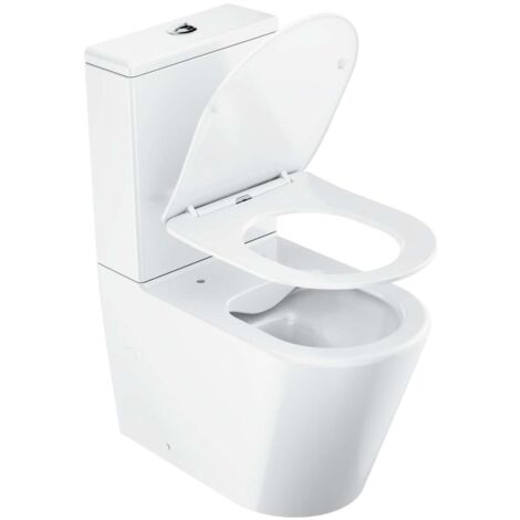 Ravak - WC à poser avec abattant SoftClose, évacuation vario, remplissage latéral, RimOff, blanc X01872