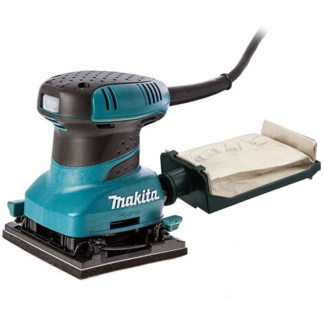 Makita – Ponceuse vibrante 200 W – 14 000 tours/min – Aspiration puissante – Fixation par clips et velcro – Pour bois dur et teck (1/10)