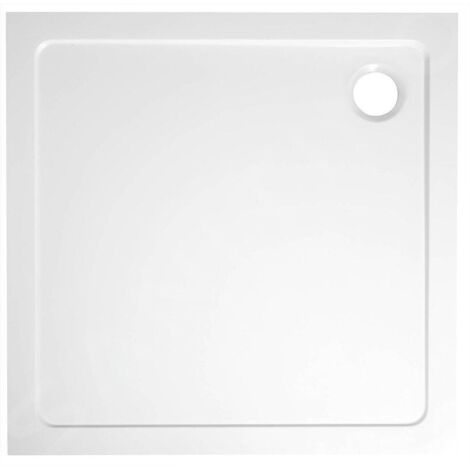 Aqualine - Receveur de douche Tecmi, 90x90x3 cm, blanc PQ009 (1/5)