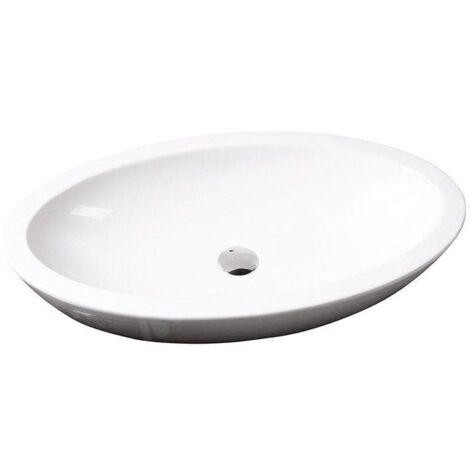 Sapho Isvea Dynasty - Lavabo ovale SISTEMA, 750x420 mm, blanc 10AR65075 (1/4)