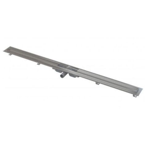 Alca - Caniveau de douche Low 145 cm, avec rebord pour grille perforée, inox APZ101-1450 (1/3)