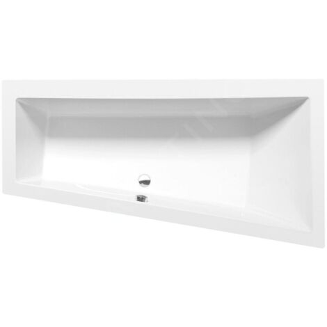 Polysan Baignoires - Baignoire asymétrique Andra R, 1800 x 900 x 450 mm, blanc 78771