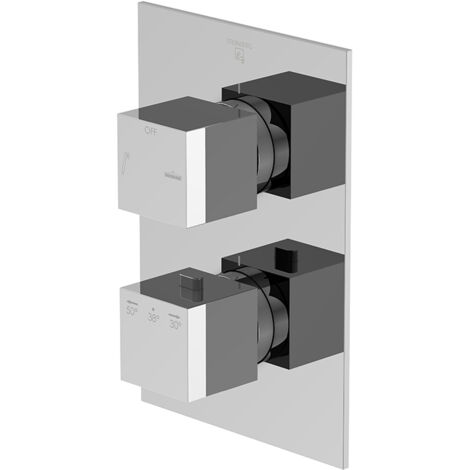 Steinberg 160 - Mitigeur thermostatique encastré pour 2 appareils, chrome 160 4133 3