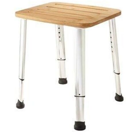Sapho - Tabouret de salle de bains, bambou AE865 (1/5)