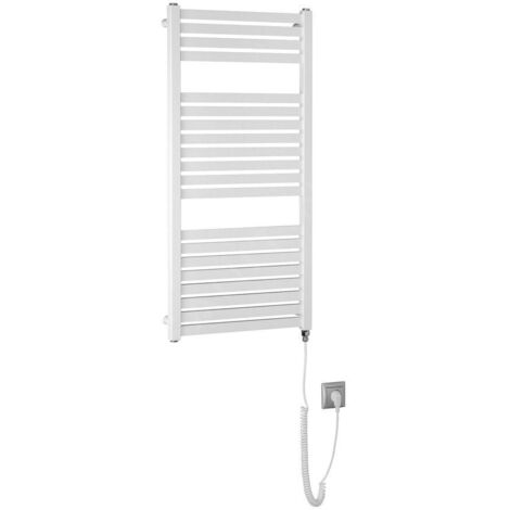 Aqualine Chauffage - Sèche-serviettes Tondi-E 450x970 mm, 300 W, blanc DE450T (1/5)