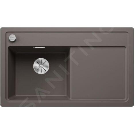 Blanco Zenar 45 - Évier en silgranit, 860x510 mm, avec commande de vidage, InFino, gris 527359