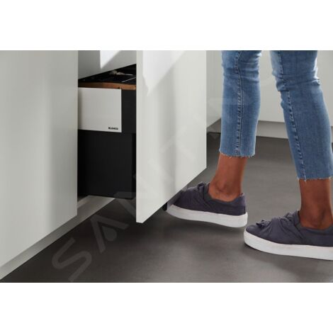 BLANCO SELECT II 40/2 Combi - Système de déchets - Système d'extraction pour fixation sur le panneau avant - Tiroir - Tablette de rangement intégrée