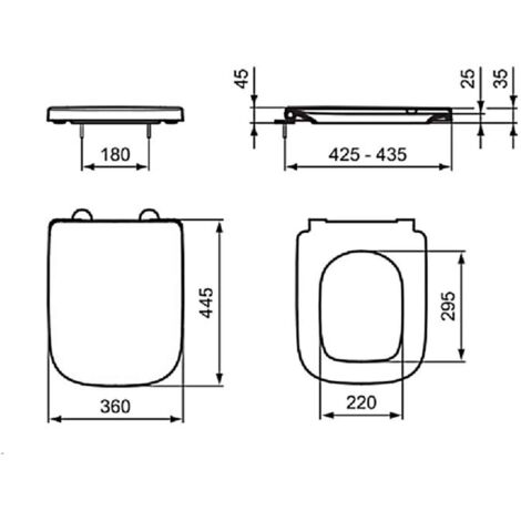 Ideal Standard i.Life B - Abattant WC wrapover, SoftClose, SmartGuard, blanc T4683HY