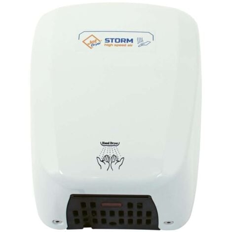 Jet Dryer Sèche-mains - Sèche-mains Storm, plastique ABS blanc 8596220006370