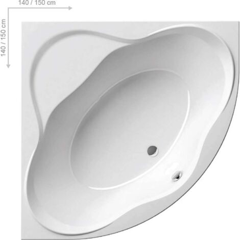 Ravak NewDay - Baignoire d’angle 1400x1400 mm, blanc C651000000