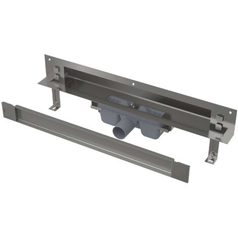Alca - Système de drainage Spa 105 cm, pour montage mural, couvercle pour insertion de carreaux, acier inoxydable APZ5-TWIN-1050 (1/3)