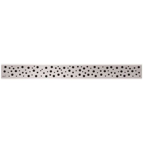 Alca Grilles - Grille pour caniveau à douche linéaire 95 cm, inox poli BUBLE-950L (1/3)