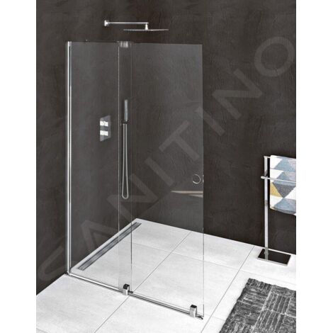 Polysan Modular Shower - Paroi de douche coulissante 1200 mm, avec coulisses, verre clair MS5-120 (1/5)