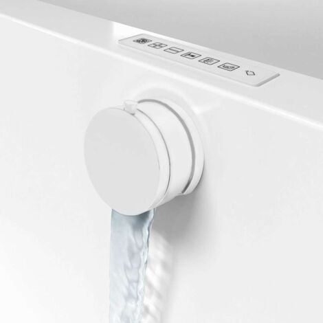 Polysan Accessoires - Garniture de vidage et de trop-plein pour baignoire, avec alimentation, avec bowden, longueur 975 mm, blanc 71686W