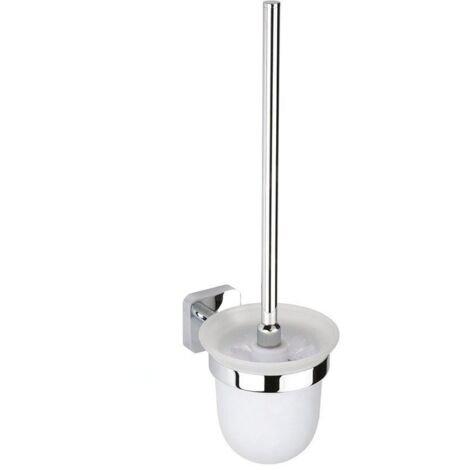 Sapho Insia - Brosse de toilette avec support mural, chrome IS008 (1/3)
