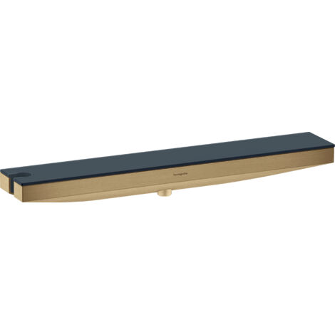 Hansgrohe Rainfinity - Raccord murale avec support et étagère, bronze brossé 26843140 (1/5)