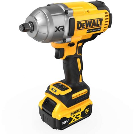 DeWALT Outillage - Clé à chocs AKU 18V, 2x batterie 5,0 Ah XR, chargeur DCF900P2T