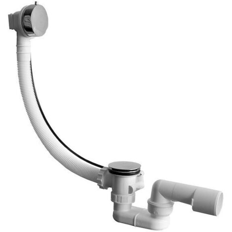 Jika Mio - Set de garniture de vidage de baignoire 550 avec trop-plein, câble de bowden, plastique/métal H2948160040001