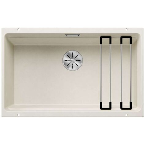 Blanco Etagon 700 - Évier en silgranit, 73x46 cm, avec accessoires, InFino, blanc doux 527078
