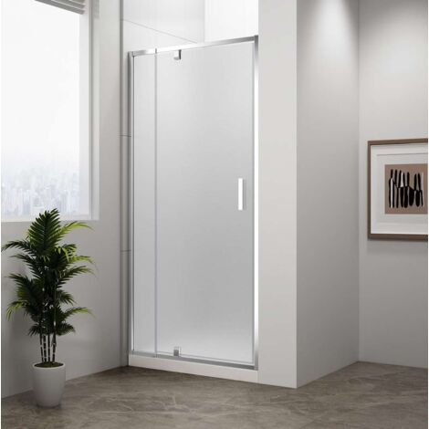 Polysan Easy Line - Porte de douche pivotante 760-900 mm, verre Brick EL1638 (1/5)
