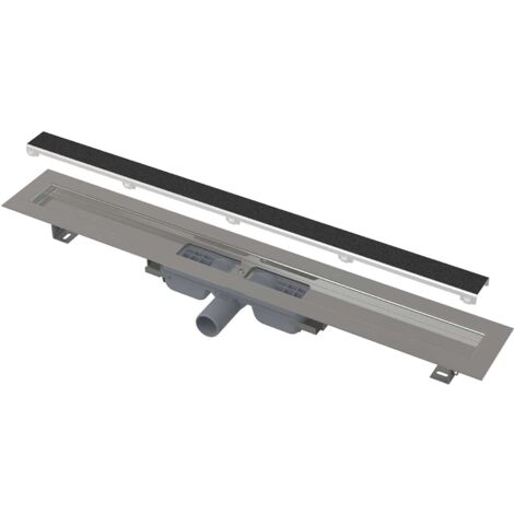 Alca - Receveur de douche Marble Low 105 cm, avec grille pour l'insertion de carreaux, acier inoxydable APZ115-1050 (1/4)