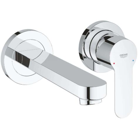Grohe – Mitigeur de lavabo 2 trous avec corps d’encastrement – Finition chromée – Levier métallique – Entraxe 110 mm – Longueur du bec 171 mm – 20474000