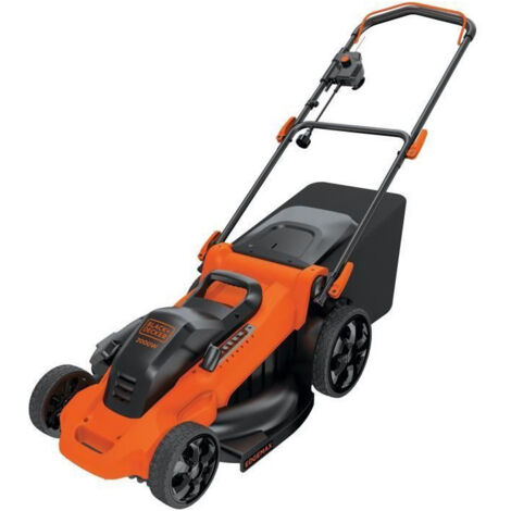 Black & Decker – Tondeuse électrique filaire 2000W – 48cm de coupe – Mulching et éjection latérale – Système Compacte pour bac 50L (1/10)