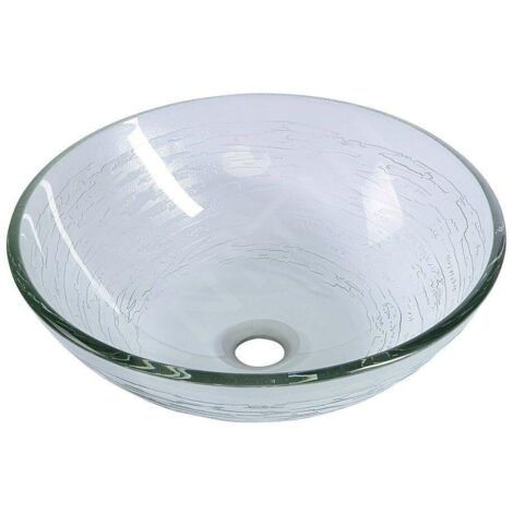 Sapho Beauty - Vasque à poser, diamètre 420 mm, verre clair 2501-18 (1/5)