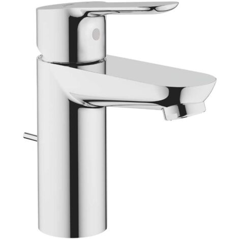 Mitigeur de lavabo à levier chrome – Finition GROHE Long-Life – Montage monotrou – Hauteur 149 mm – Longueur bec 93 mm – 32819000 (1/2)