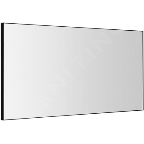 Sapho Miroirs - Miroir Arowana dans un cadre, 1200x600 mm, noir mat AWB1260 (1/5)