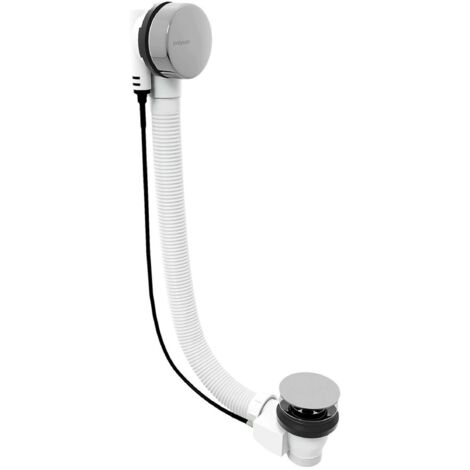 Polysan Accessoires - Garniture de vidage et de trop-plein pour baignoire, longueur 60 cm, chrome 71850