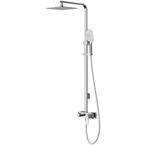 OMNIRES Parma - Set de douche avec mitigeur, 20x20 cm, 3 jets, chrome PM7444CR (1/2)