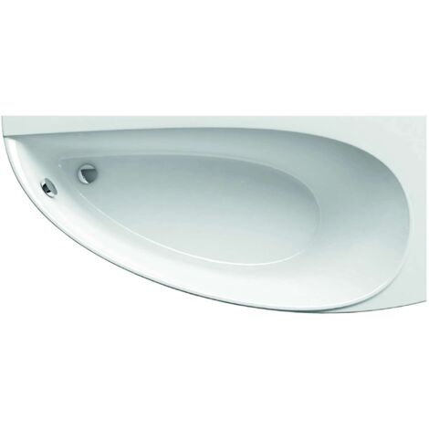 Banyo – Baignoire asymétrique 150 R 1500x750 mm droite acrylique renforcé – Volume 158L – Installation facile – CS01000000