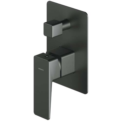 OMNIRES Parma - Mitigeur encastré, 2 sorties, avec corps d’encastrement, graphite PM7435GR (1/2)