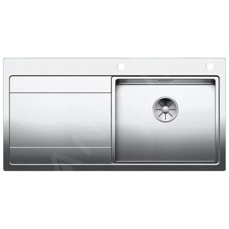 Blanco Divon II - Évier, 1000x510 mm,avec égouttoir et commande excentrique , inox 521660