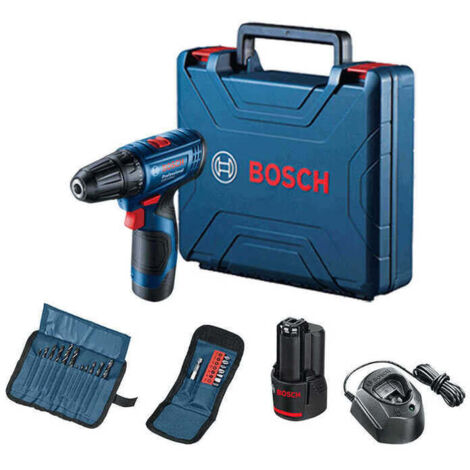 Bosch - Perceuse-visseuse sans fil 12V, 2 batteries 2,0 Ah, chargeur, avec accessoires 06019G8002 (1/3)