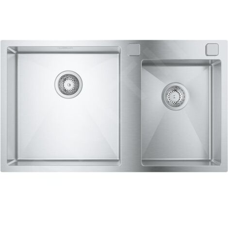 Grohe - Evier K700, 86x50 cm, inox brossé 31855SD0 (1/4)