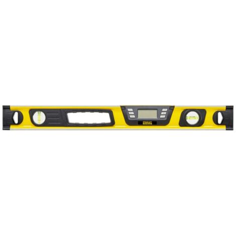 Stanley – Niveau à bulle digital 60 cm – Écran LCD rétro-éclairé – Précision 0,10° – Fonction Hold – Boîtier étanche – 42065