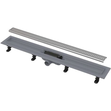 Alcadrain APZ9 Garde de douche simple avec rebord pour grille perforée chromée 650 mm (1/3)