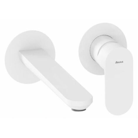 Ravak Eleganta - Mitigeur de lavabo encastré, 2 trous, blanc mat X070255 (1/3)