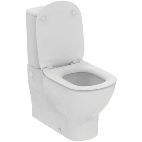 Ideal Standard Tesi - WC combiné avec abattant SoftClose, évacuation Vario, remplissage par le bas, AquaBlade, blanc T371701