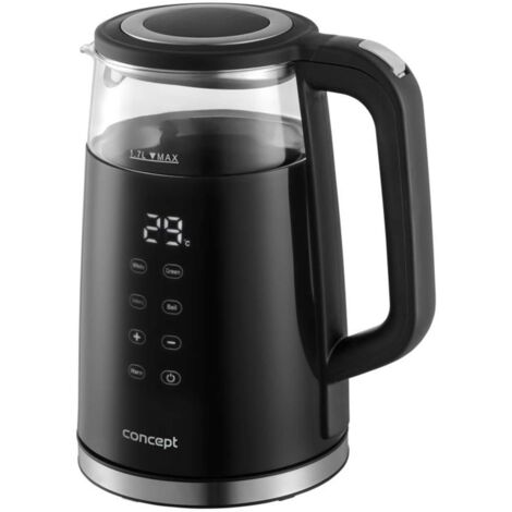 Bouilloire Avec Affichage Numérique - Double Paroi Et Fonction Maintien Au Chaud - OCEAN - OCKT1815DN - 1500-1800 Watts - 1,5 L - Blanc - Garantie 3 Mois | Cameroun