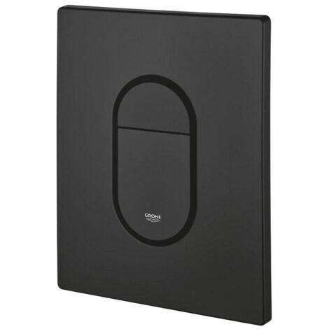 Grohe – Plaque de déclenchement WC phantom black – Finition métal ABS – Chasse d’eau double commande – Compatible mécanisme pneumatique AV1 – 38844KF0