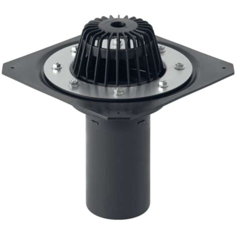 Ventilateur de toit plat DN 100, bride bitumé/PVC, ventilateur