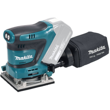 Makita – Ponceuse orbitale sans fil 18V – Vitesse 11000/14000 min-1 – Course excentrique 1,5 mm – Base 114x102 mm – DBO484Z (1/10)