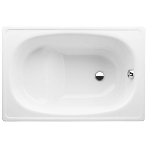 Jika – Baignoire sabot rectangulaire 105x70 cm en acier émaillé – Finition brillante – Pour petites salles de bain – H2340000000001 (1/3)
